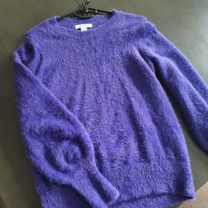 Liz Claiborne Fluffy Purple Sweater Size S